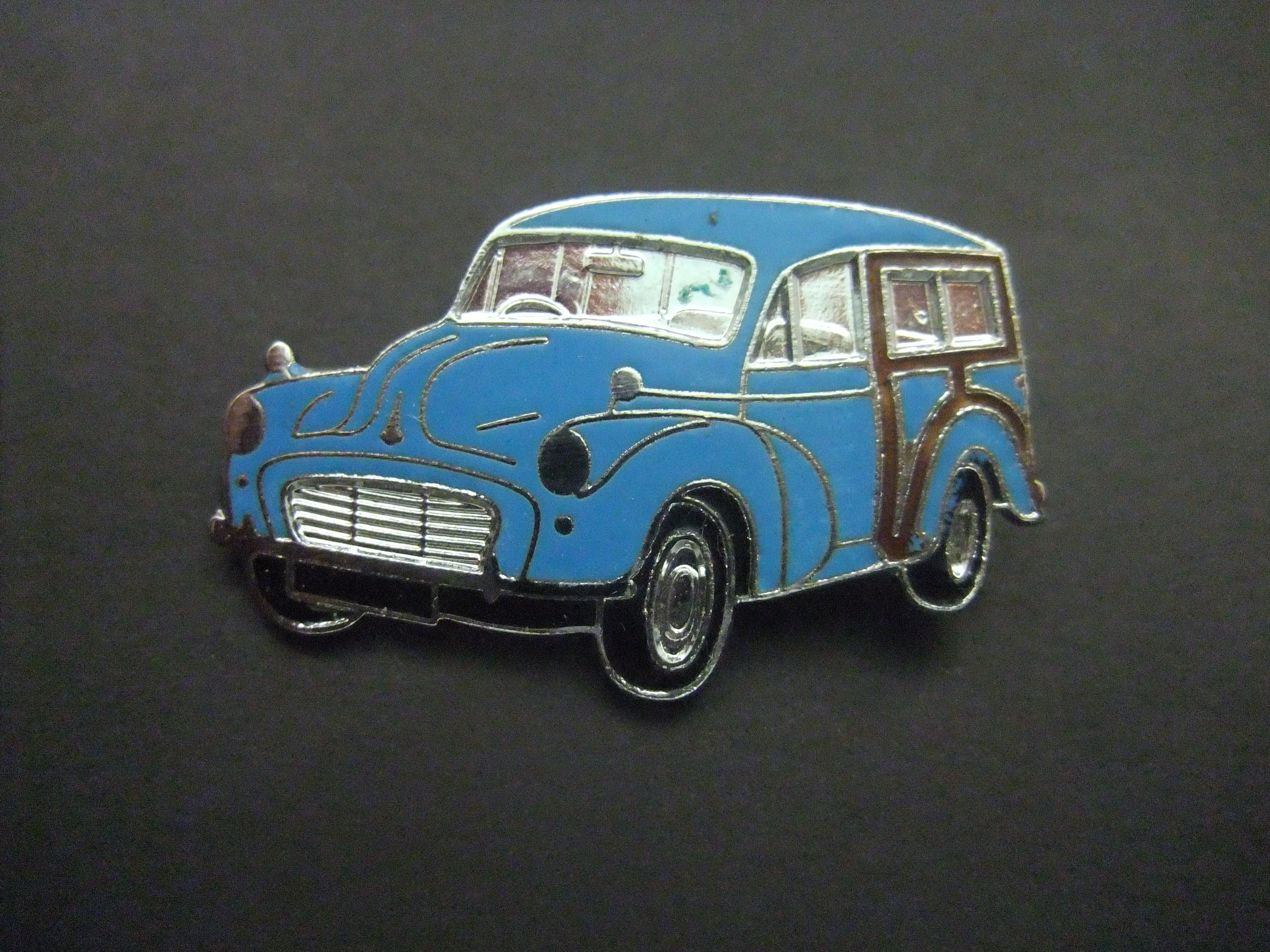 Morris Minor typisch Engelse auto ( Moggy) blauw